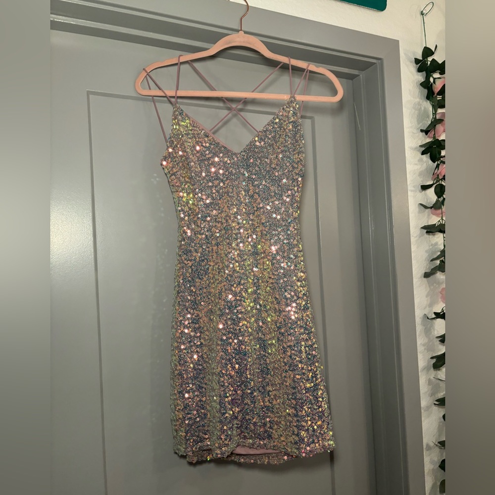 NWT Sequin Mini Dress | Large
